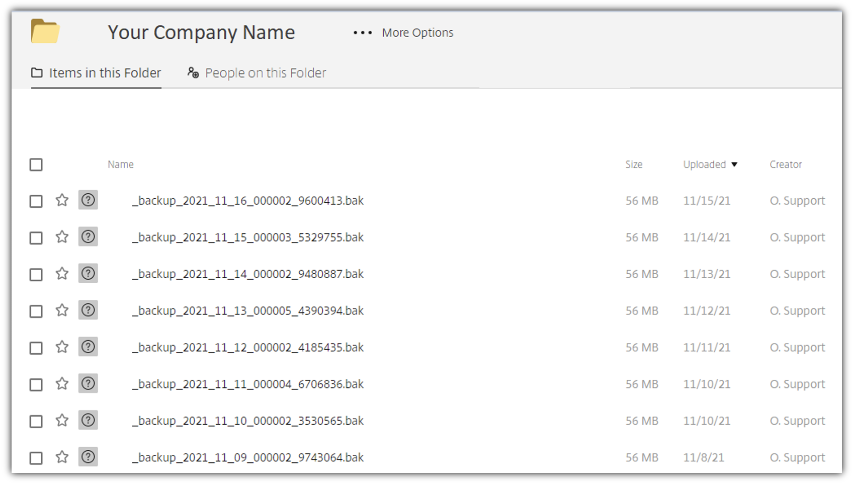 OSPi_OSPInsight Add-Ons_Support+_Database backup delivery